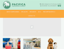 Tablet Screenshot of pacificapharmacy.com